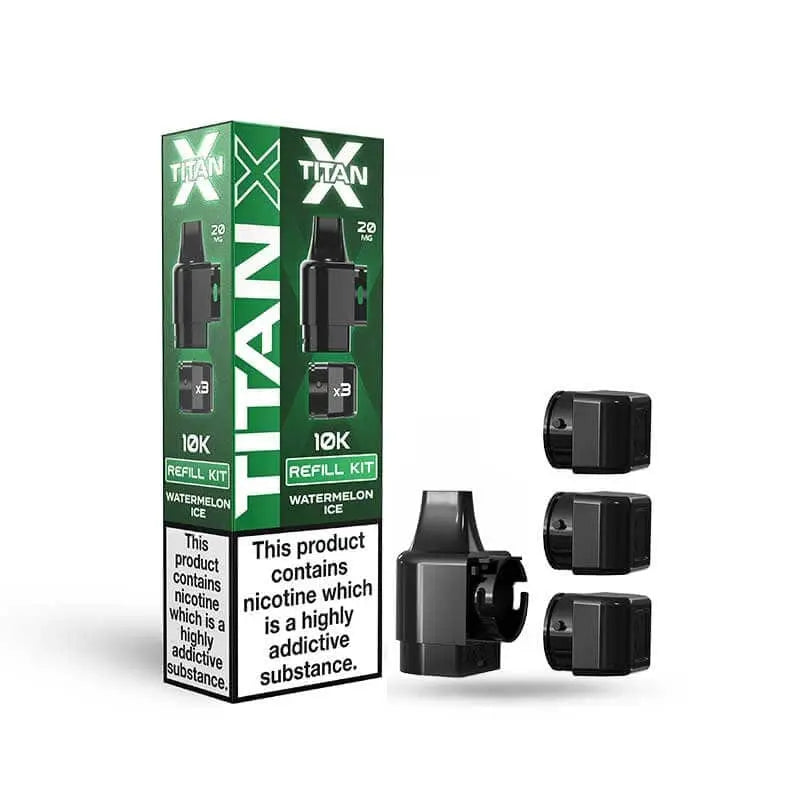 Titan X 10K Replacement Prefilled Pods Vape At Door