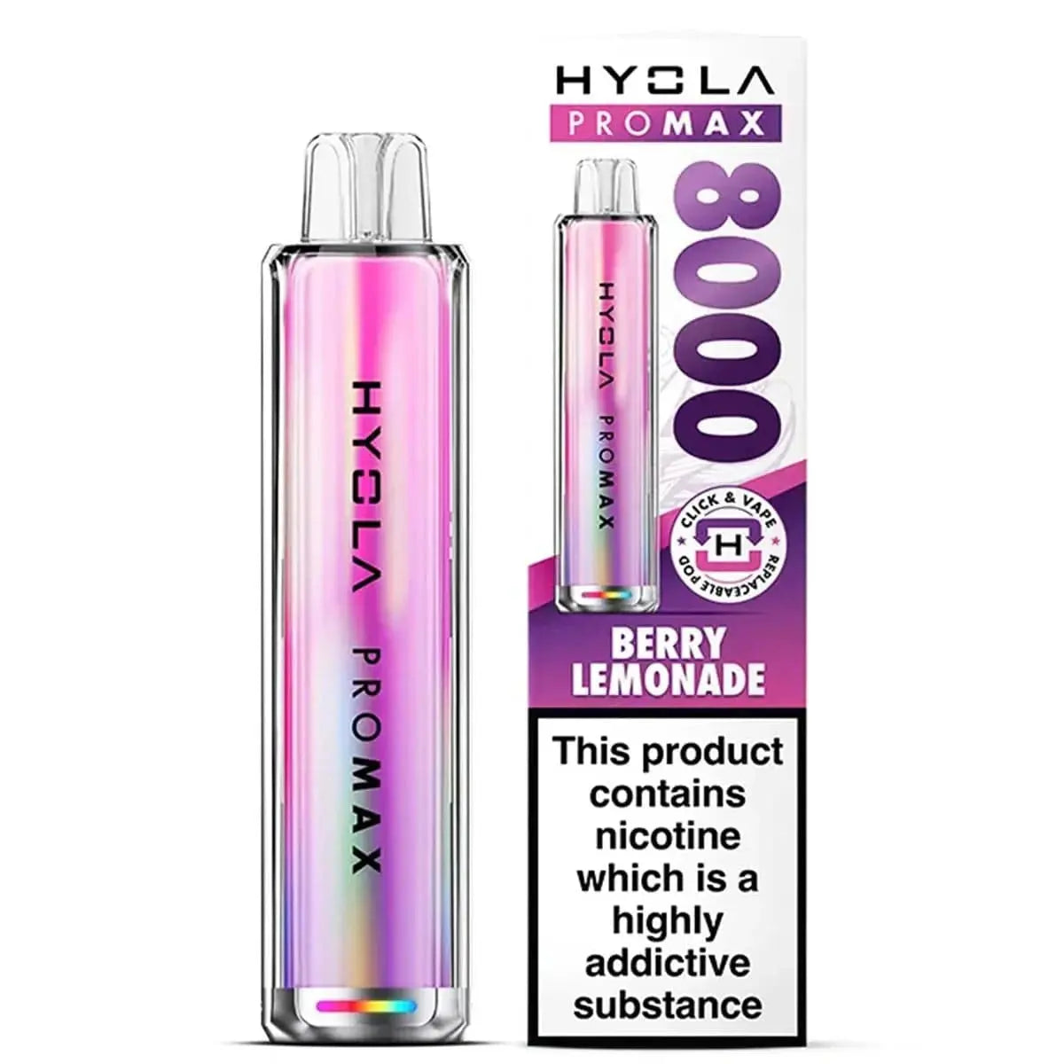 Hyola Pro Max 8000 Puffs Prefilled Pod Kit Vape At Door