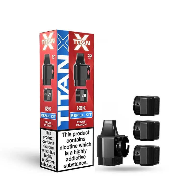 Titan X 10K Replacement Prefilled Pods Vape At Door