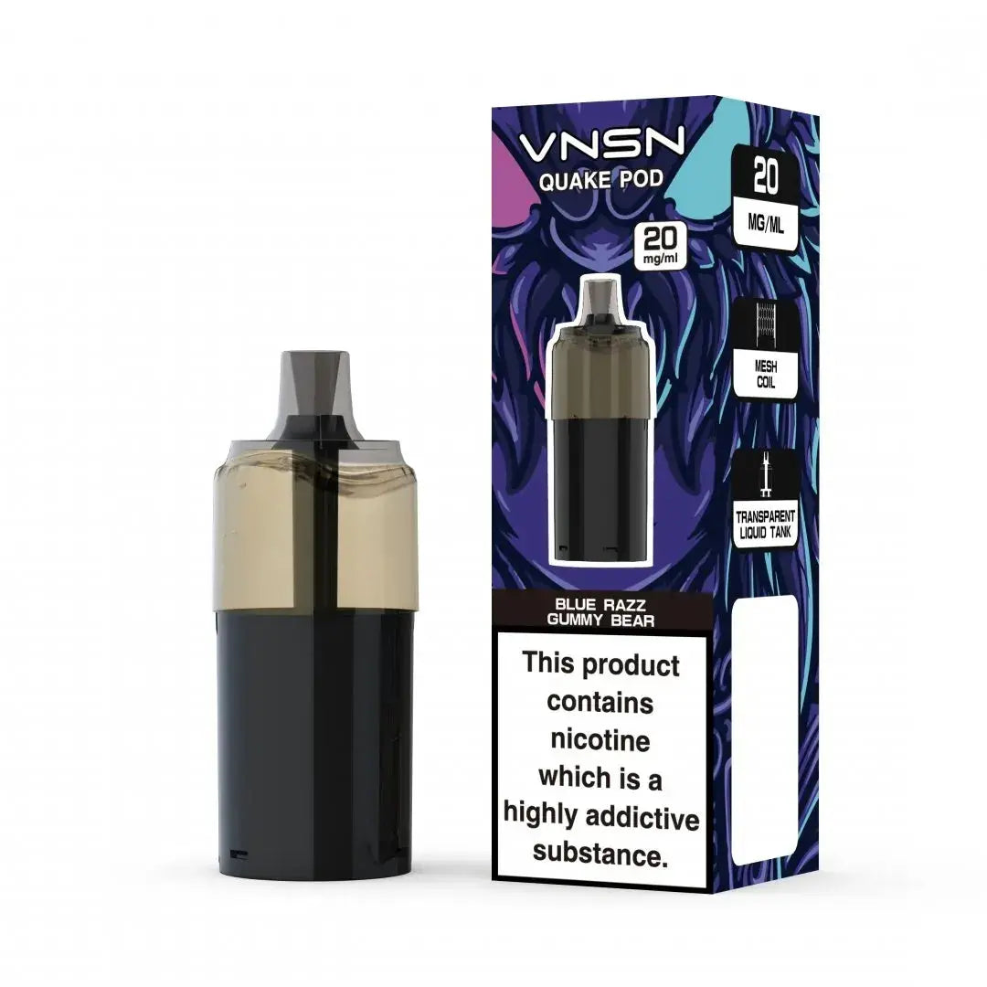 VNSN Quake 10000 Puffs Refill Pods Vape At Door