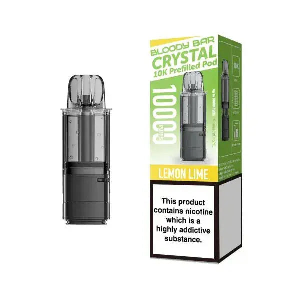 Bloody Bar Crystal 10k Replacement Prefilled Pods Vape At Door