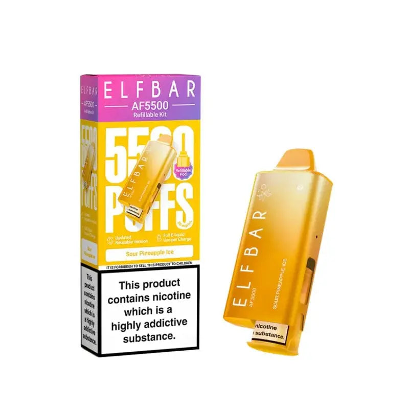 Elf Bar AF5500 vape device SOUR PINEAPPLE ICE