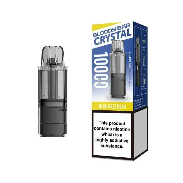 Bloody Bar Crystal 10k Replacement Prefilled Pods Vape At Door