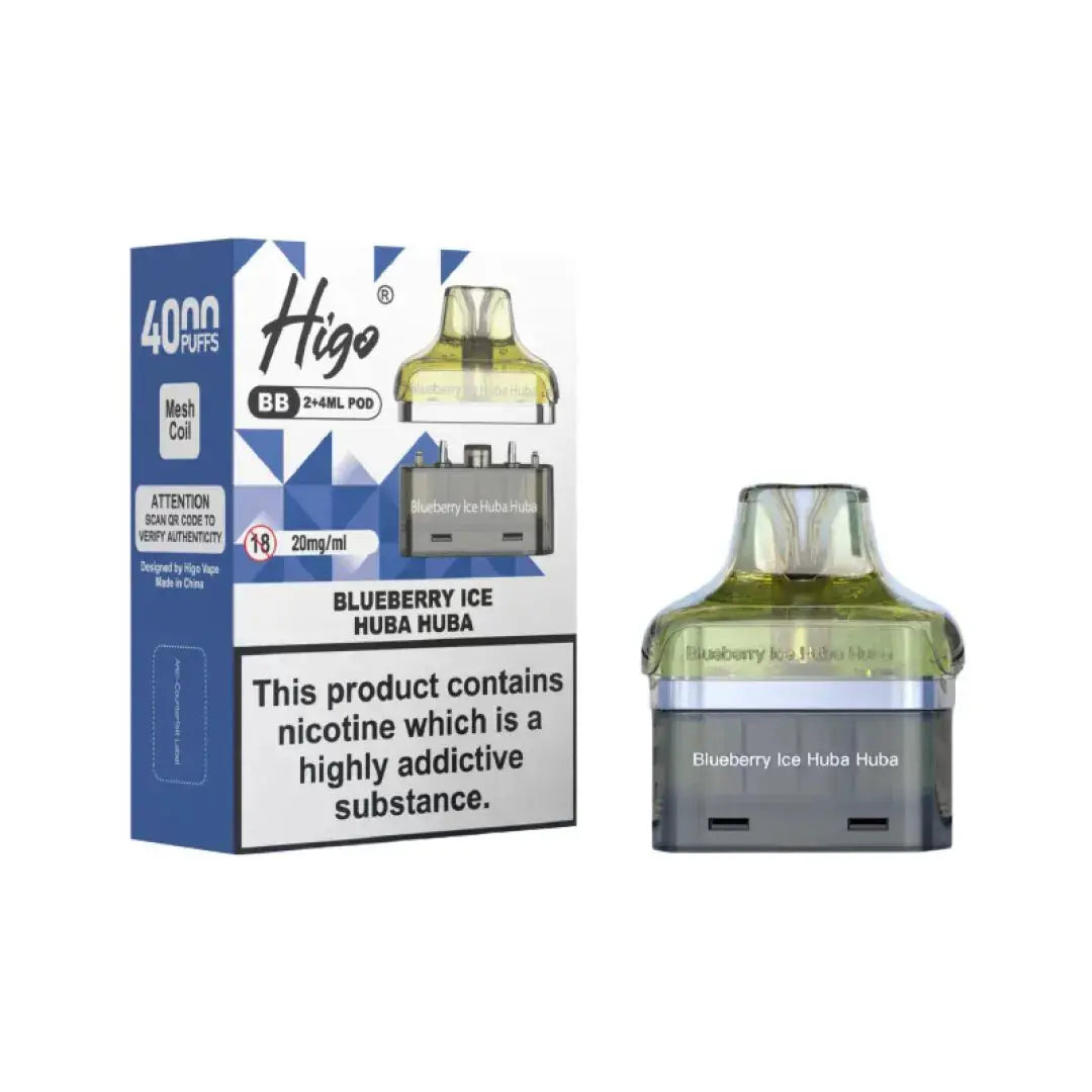 Crystal Higo BB 4000 Replacement Refill Pods Vape At Door