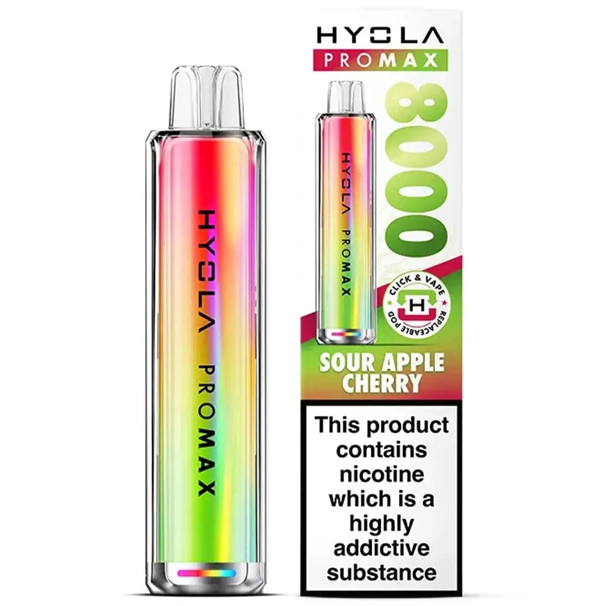 Hyola Pro Max 8000 Puffs Prefilled Pod Kit Vape At Door