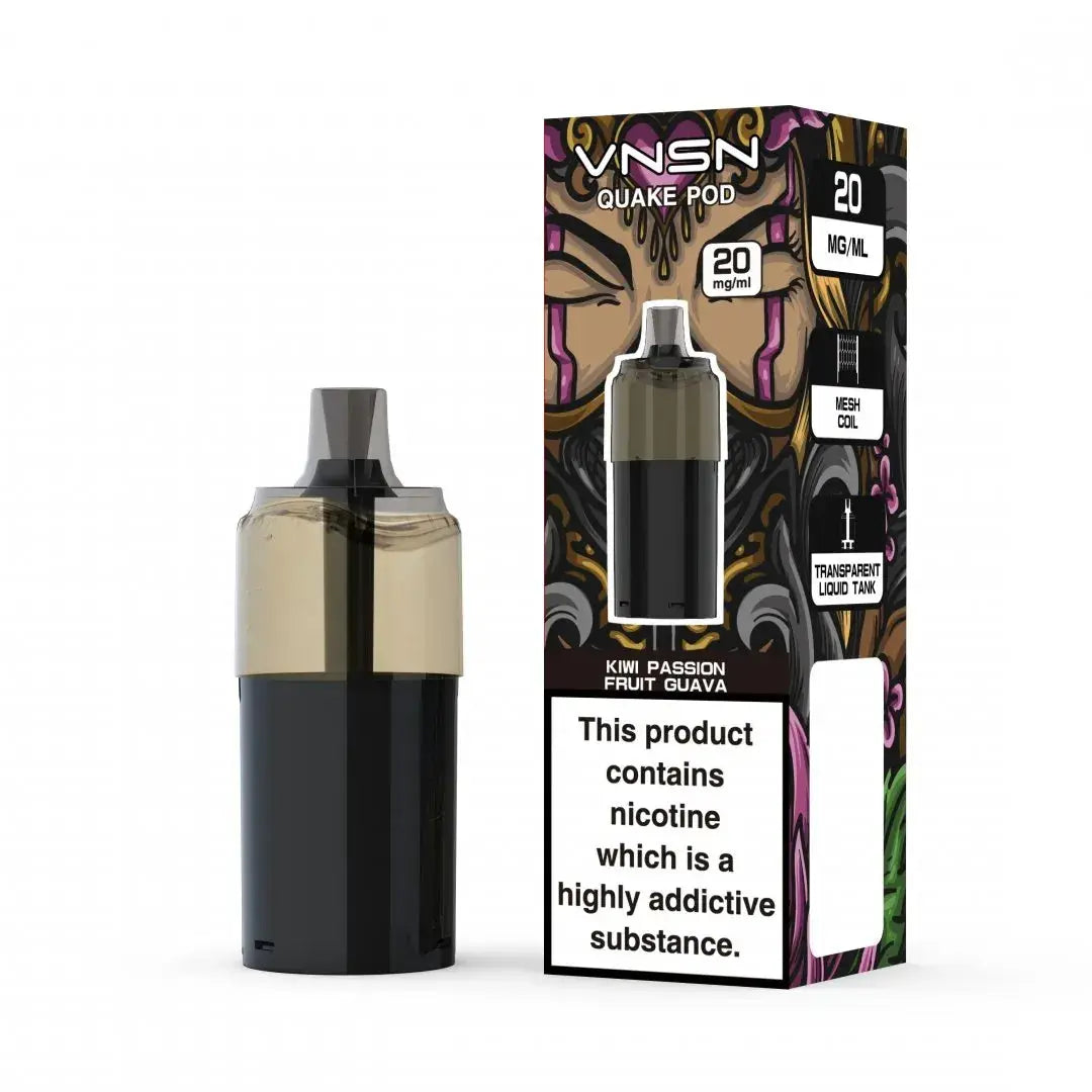 VNSN Quake 10000 Puffs Refill Pods Vape At Door