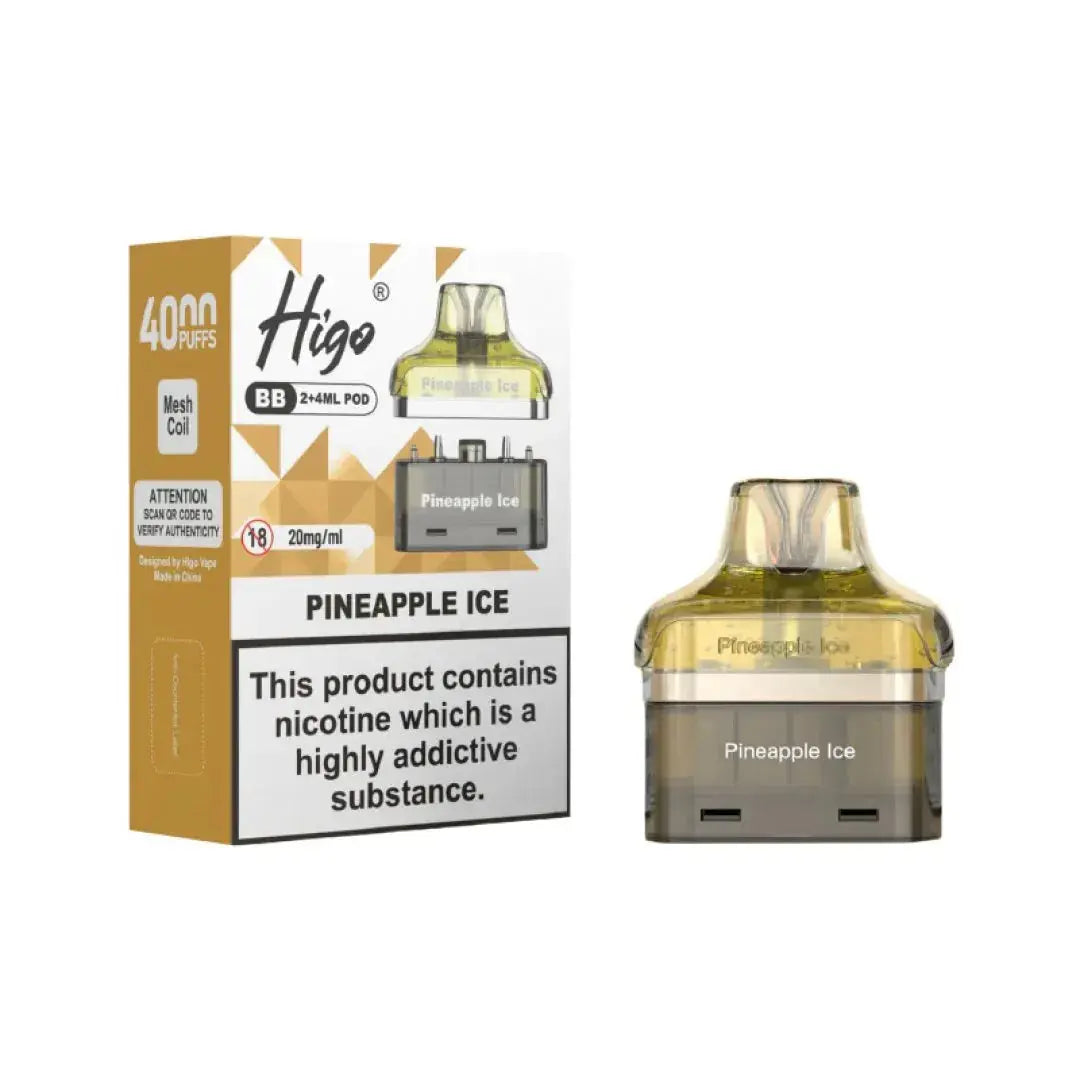Crystal Higo BB 4000 Replacement Refill Pods Vape At Door