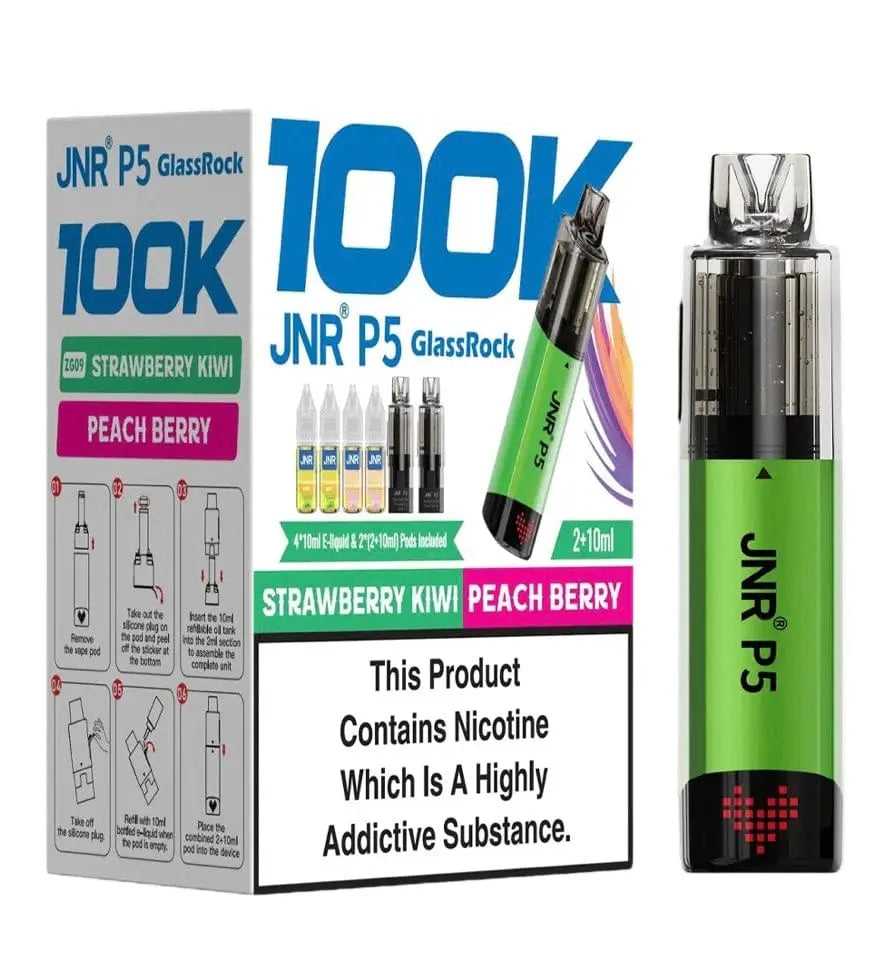 JNR P5 GlassRock 100k Refillable Vape Device Vape At Door