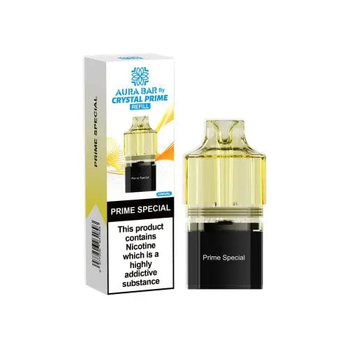 Crystal Prime Aura bar 10k Replacement Prefilled Pods Vape At Door