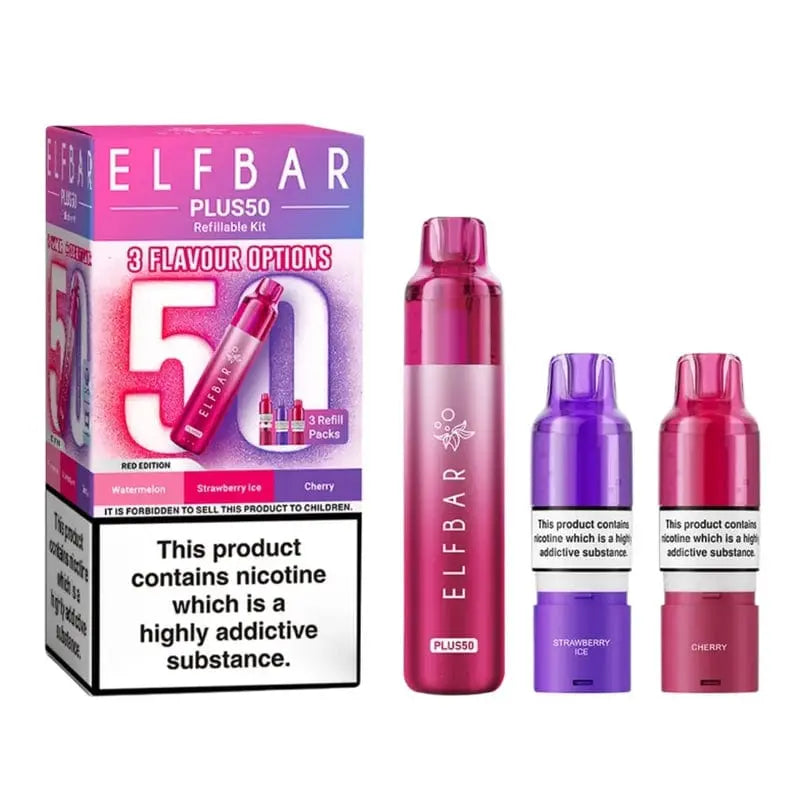 ElfBar Plus50 50k Prefilled Pod Vape Kit Vape At Door