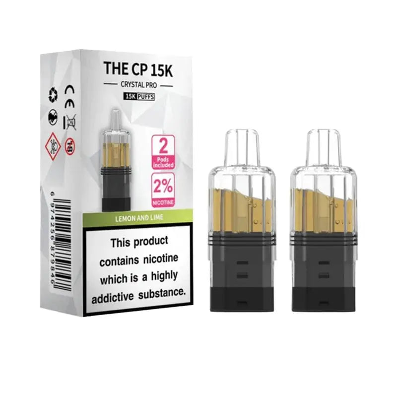 Crystal Pro CP 15K Replacement Refill Pods | 2% Nicotine, Mesh Coil & 25 Flavours Vape At Door
