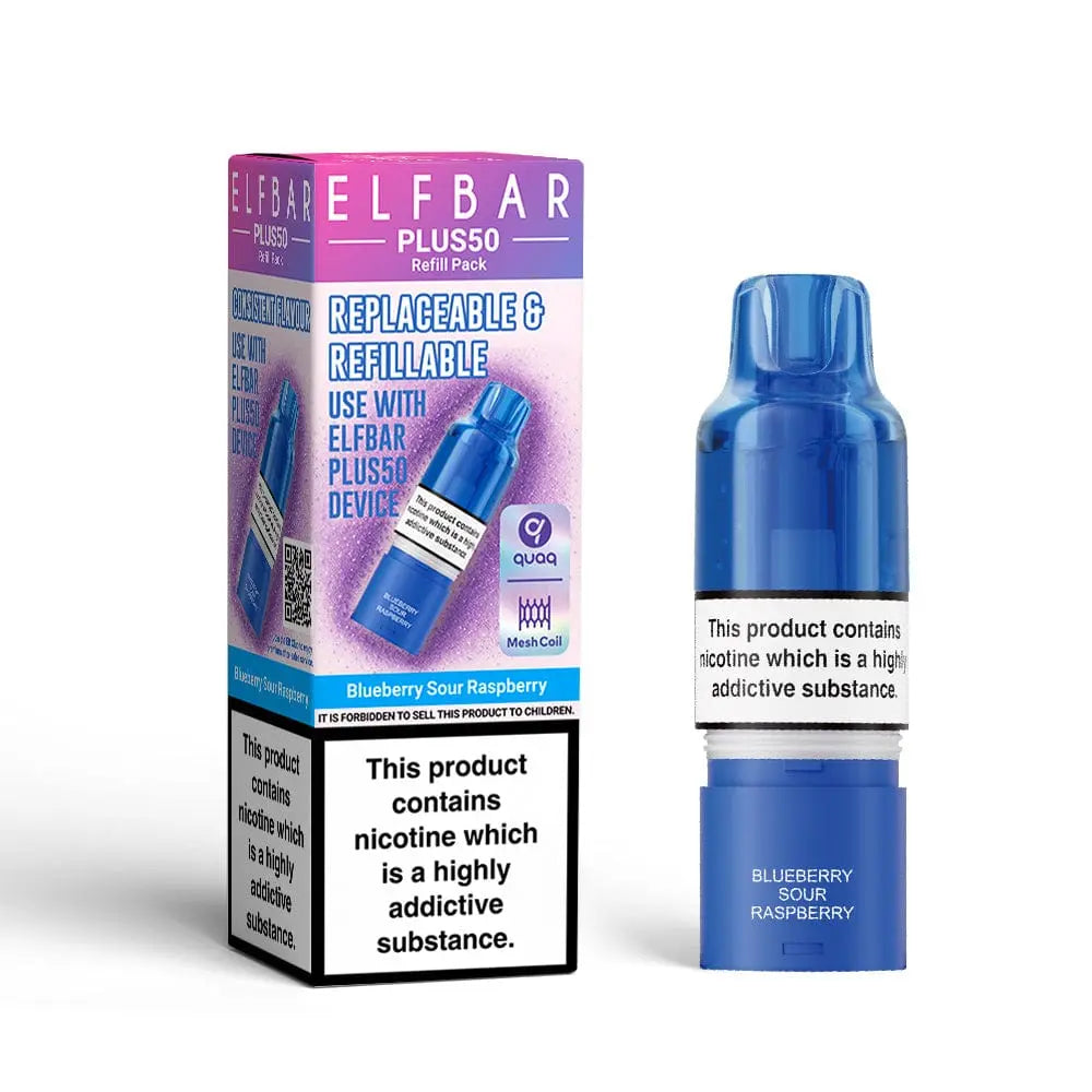 ElfBar Plus50 Replacement Prefilled Pods Vape At Door