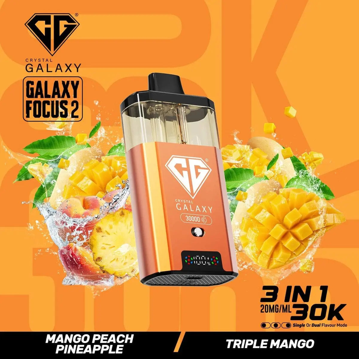 Box of 5 Crystal Galaxy Focus 2 30k 100% Authentic Vape At Door