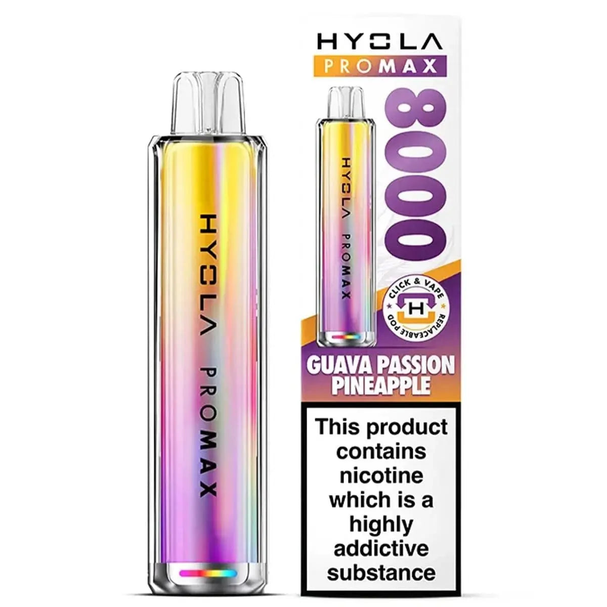 Hyola Pro Max 8000 Puffs Prefilled Pod Kit Vape At Door