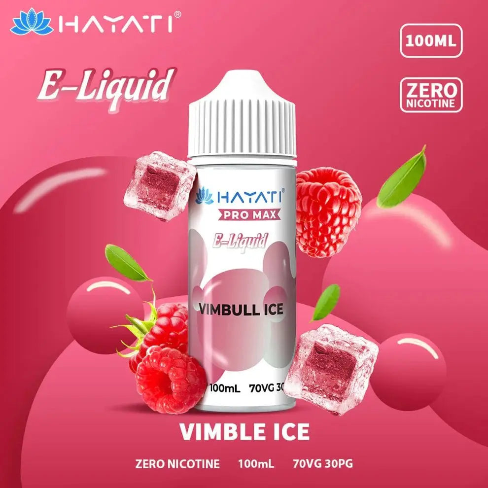 Hayati Pro Max 100ml Shortfill E-Liquid 0mg Vape At Door