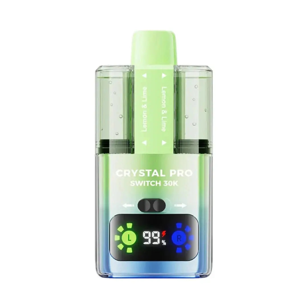 Crystal Pro Switch 30K Dual-Flavour Prefilled Pod Kit – 30,000 Puffs, HD Display & Mesh Coil crystal