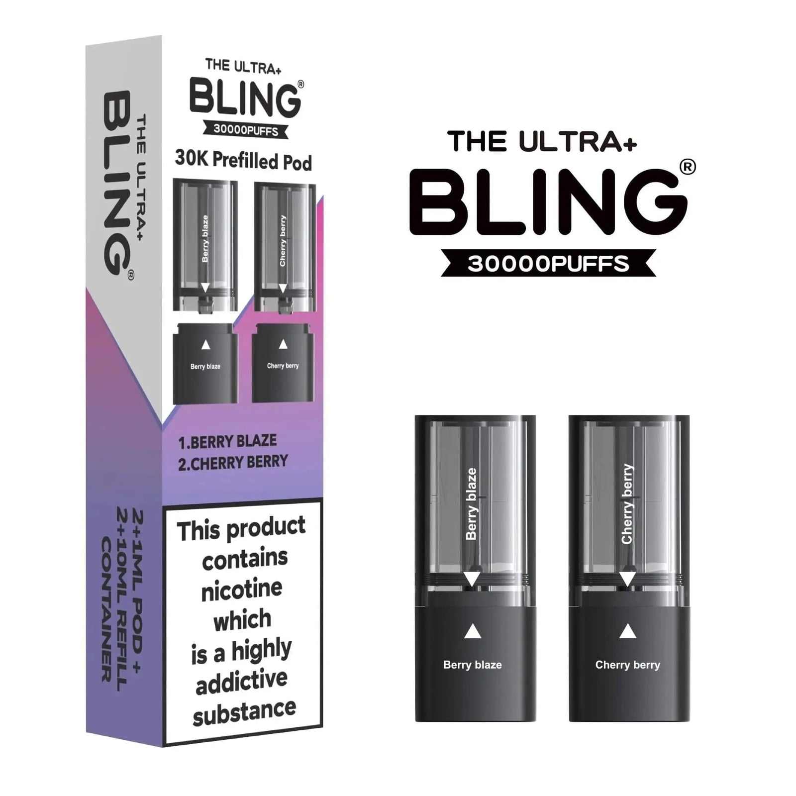Bling Ultra Plus 30K Pods Box Of 5 Vape At Door