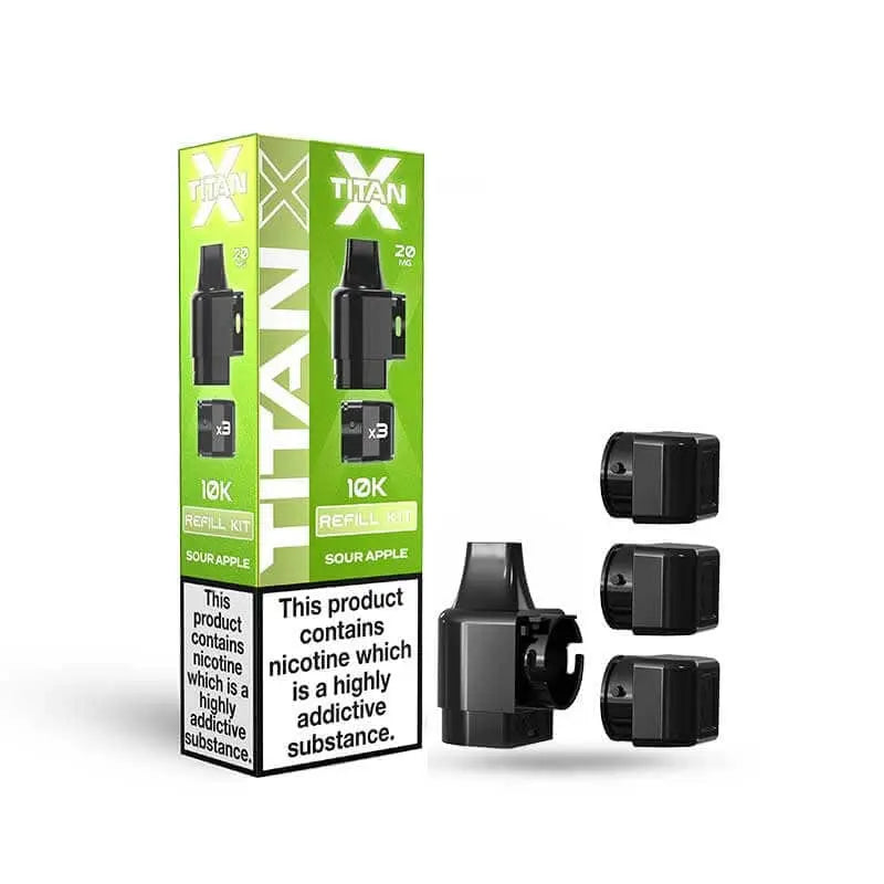 Titan X 10K Replacement Prefilled Pods Vape At Door
