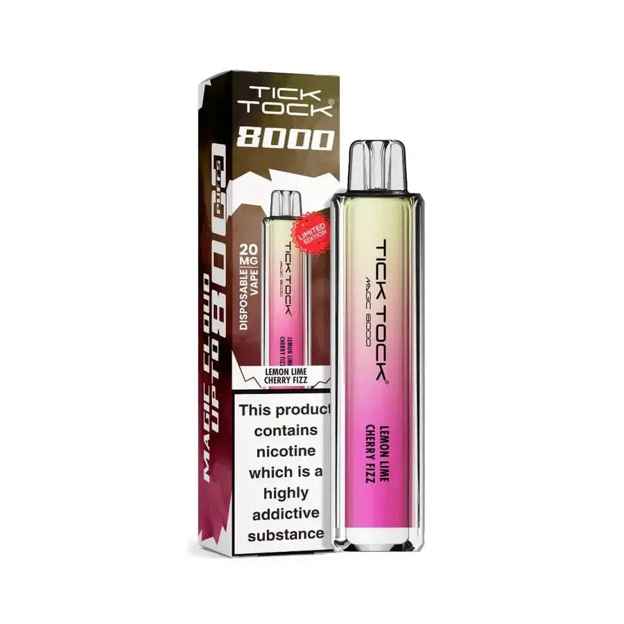 Tick Tock Magic 8000 Puffs LEMON LIME CHERRY RIZZ