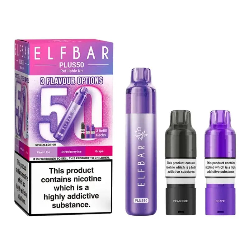ElfBar Plus50 50k Prefilled Pod Vape Kit Vape At Door