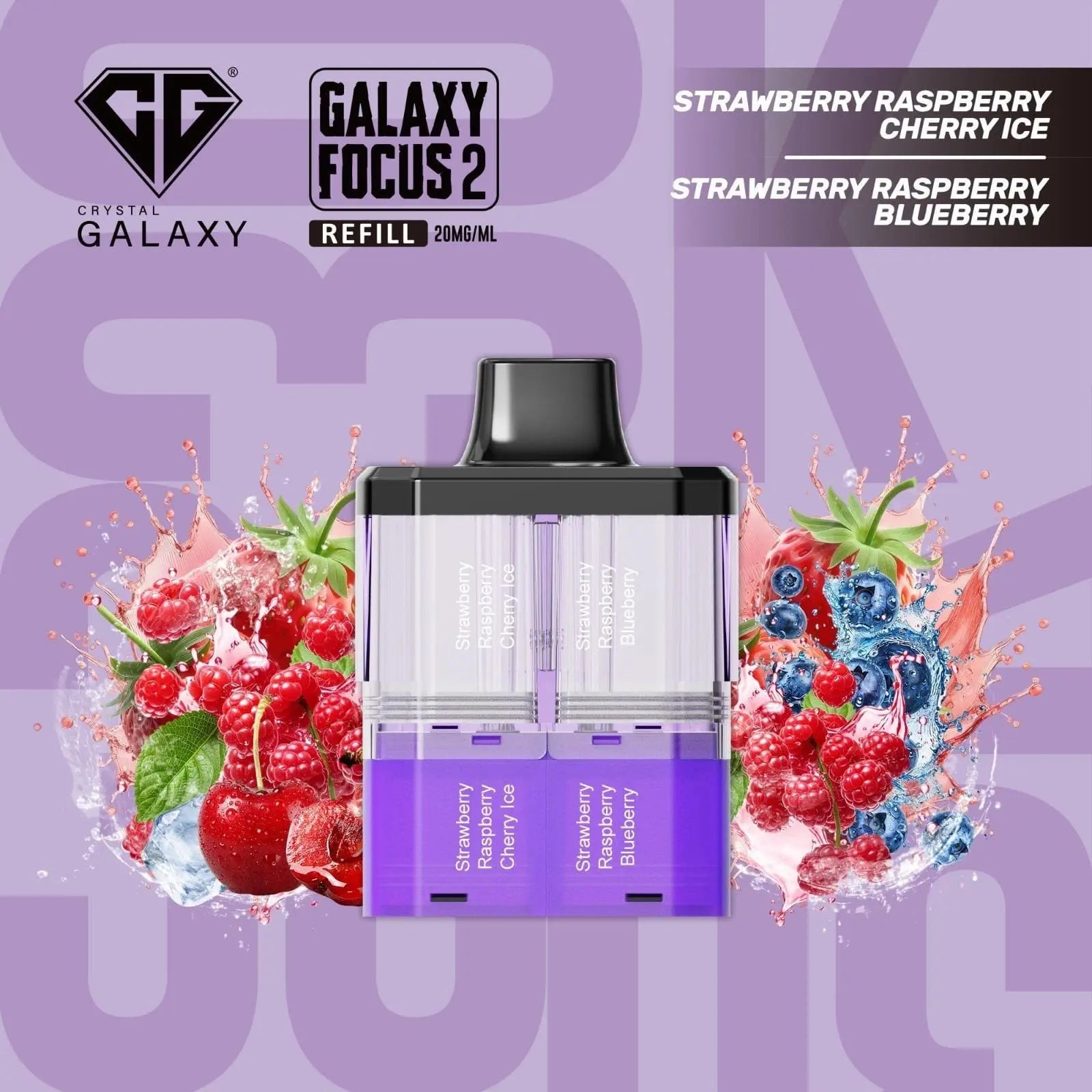 Crystal Galaxy Focus 2 30K Puffs Prefilled Replacement Pods Vape At Door