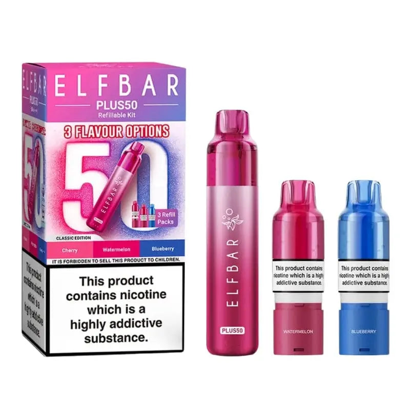 ElfBar Plus50 50k Prefilled Pod Vape Kit Vape At Door