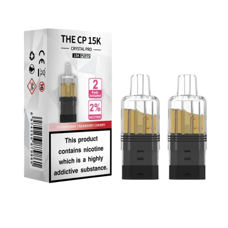 Crystal Pro CP 15K Replacement Refill Pods | 2% Nicotine, Mesh Coil & 25 Flavours Vape At Door