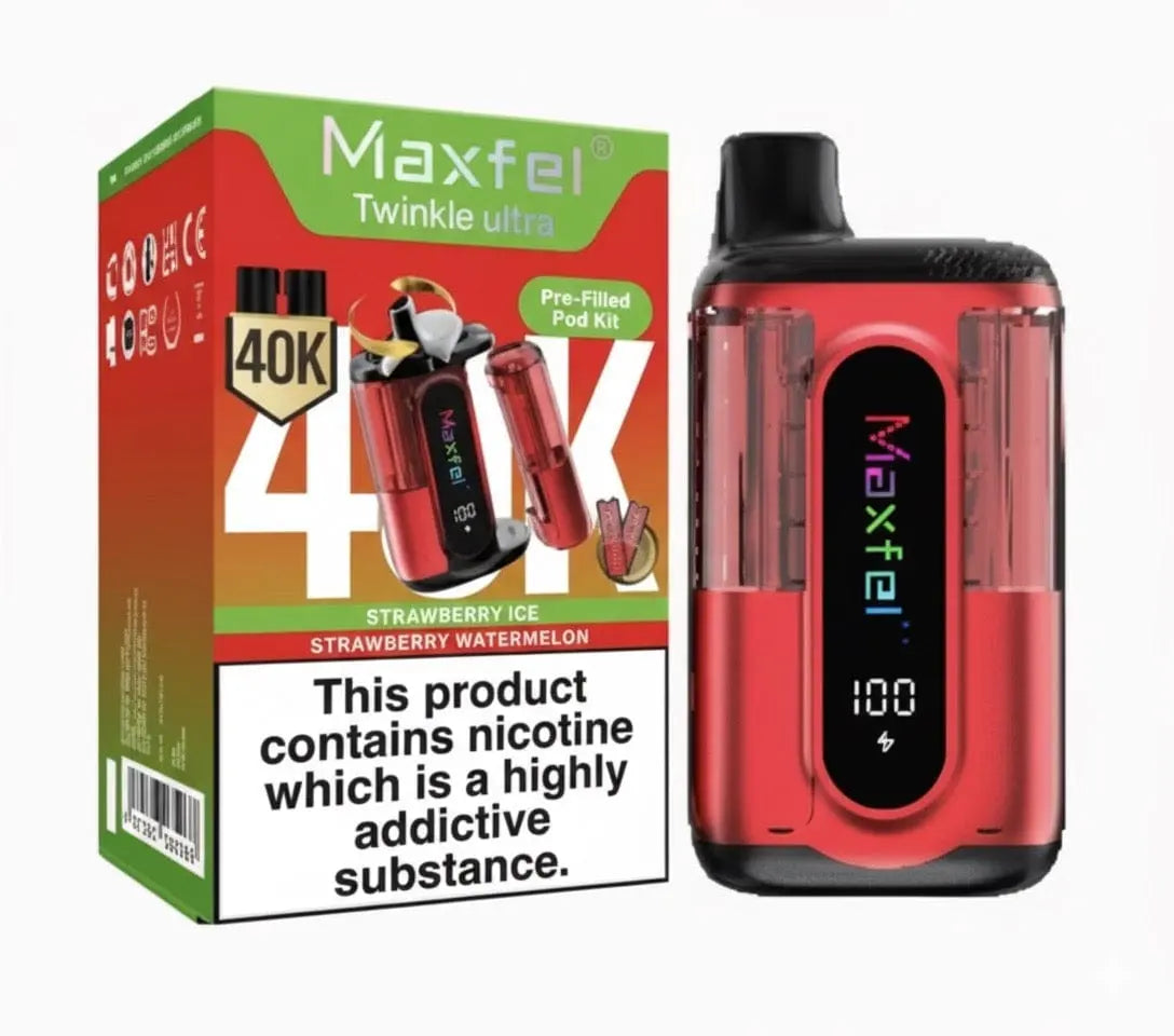 Maxfel Twinkle Ultra 40K Prefilled Pod Kit Vape At Door