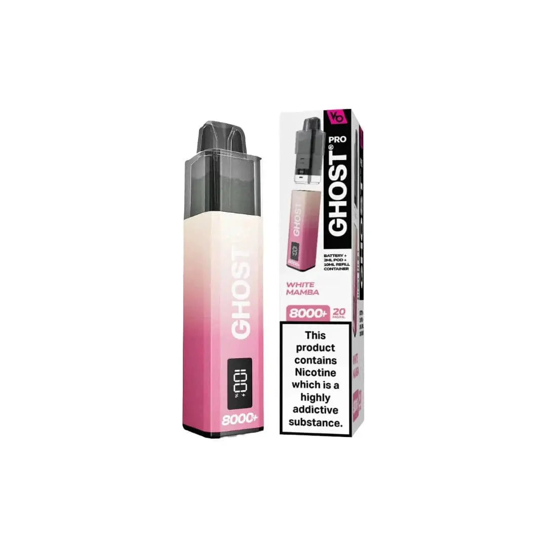 WHITE MAMBA GHOST PRO 8000 VAPE