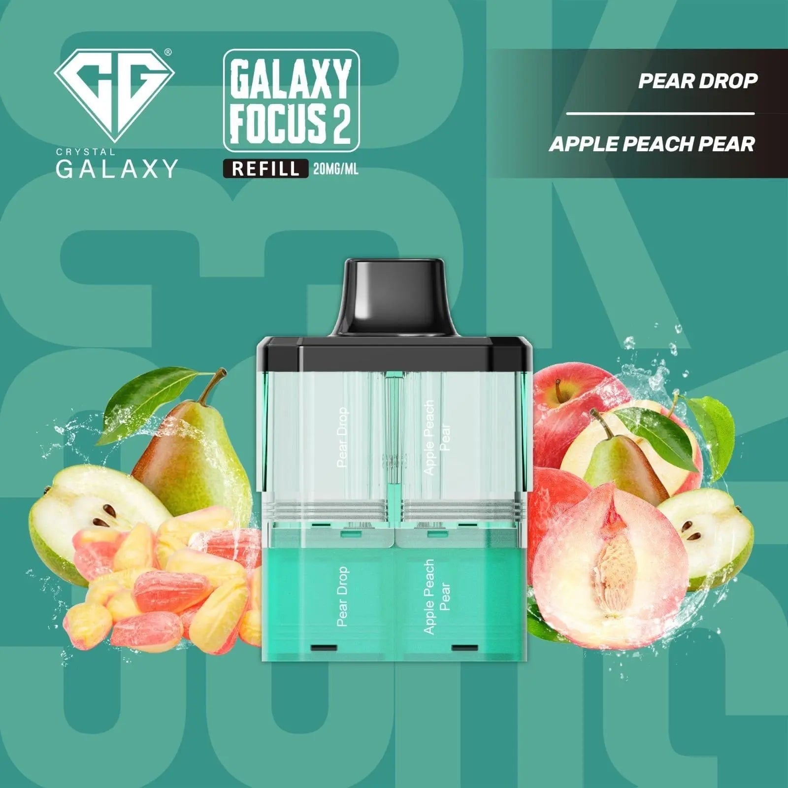 Crystal Galaxy Focus 2 30K Puffs Prefilled Replacement Pods Vape At Door