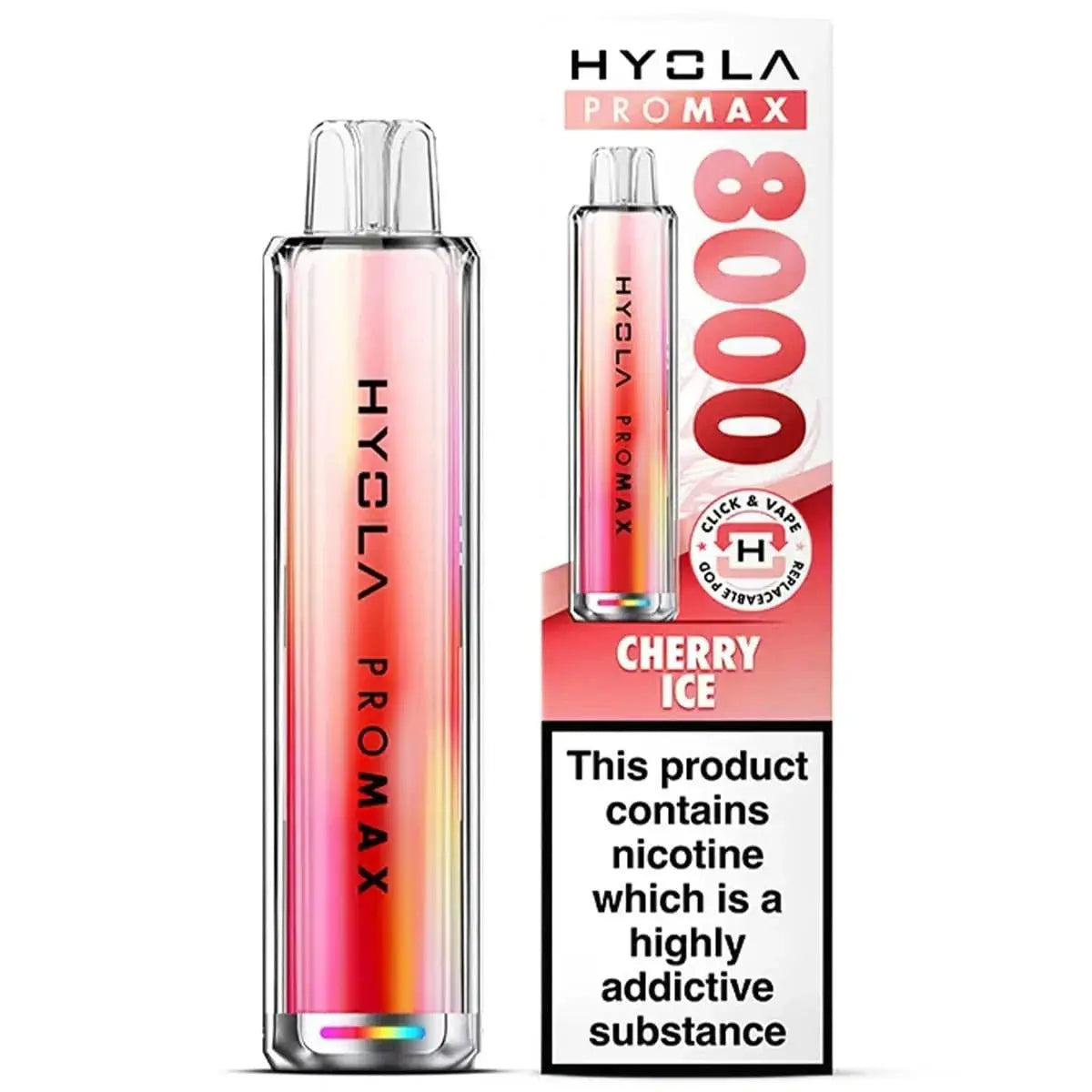 Hyola Pro Max 8000 Puffs Prefilled Pod Kit Vape At Door
