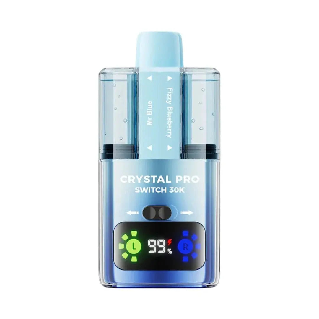 Crystal Pro Switch 30K Dual-Flavour Prefilled Pod Kit – 30,000 Puffs, HD Display & Mesh Coil crystal