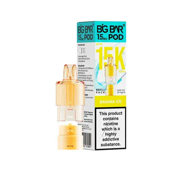 Big Bar Pro 15000 Prefilled Replacement Pods Vape At Door