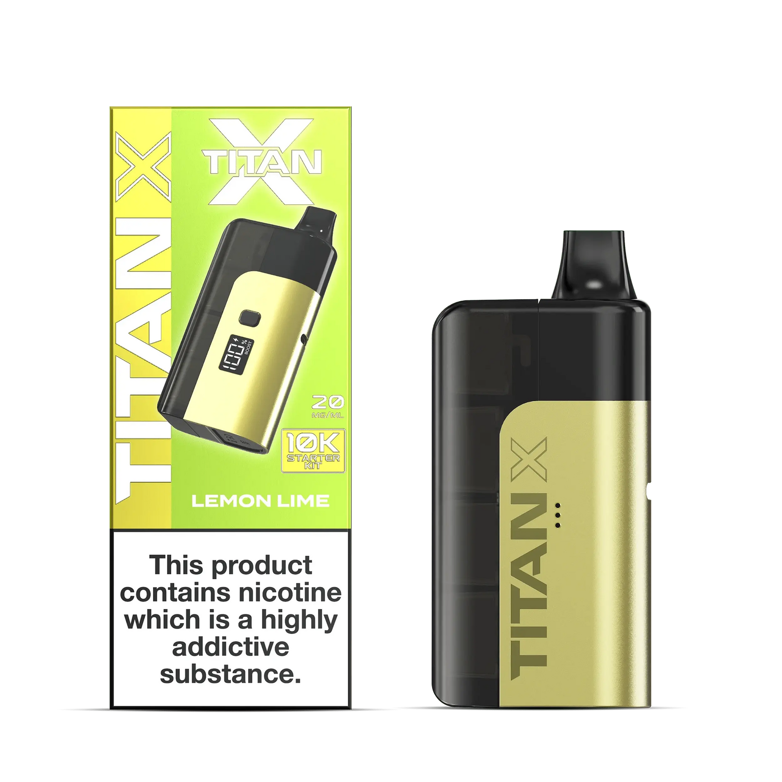 LEMON LIME Titan X 10K Prefilled Pod Kit