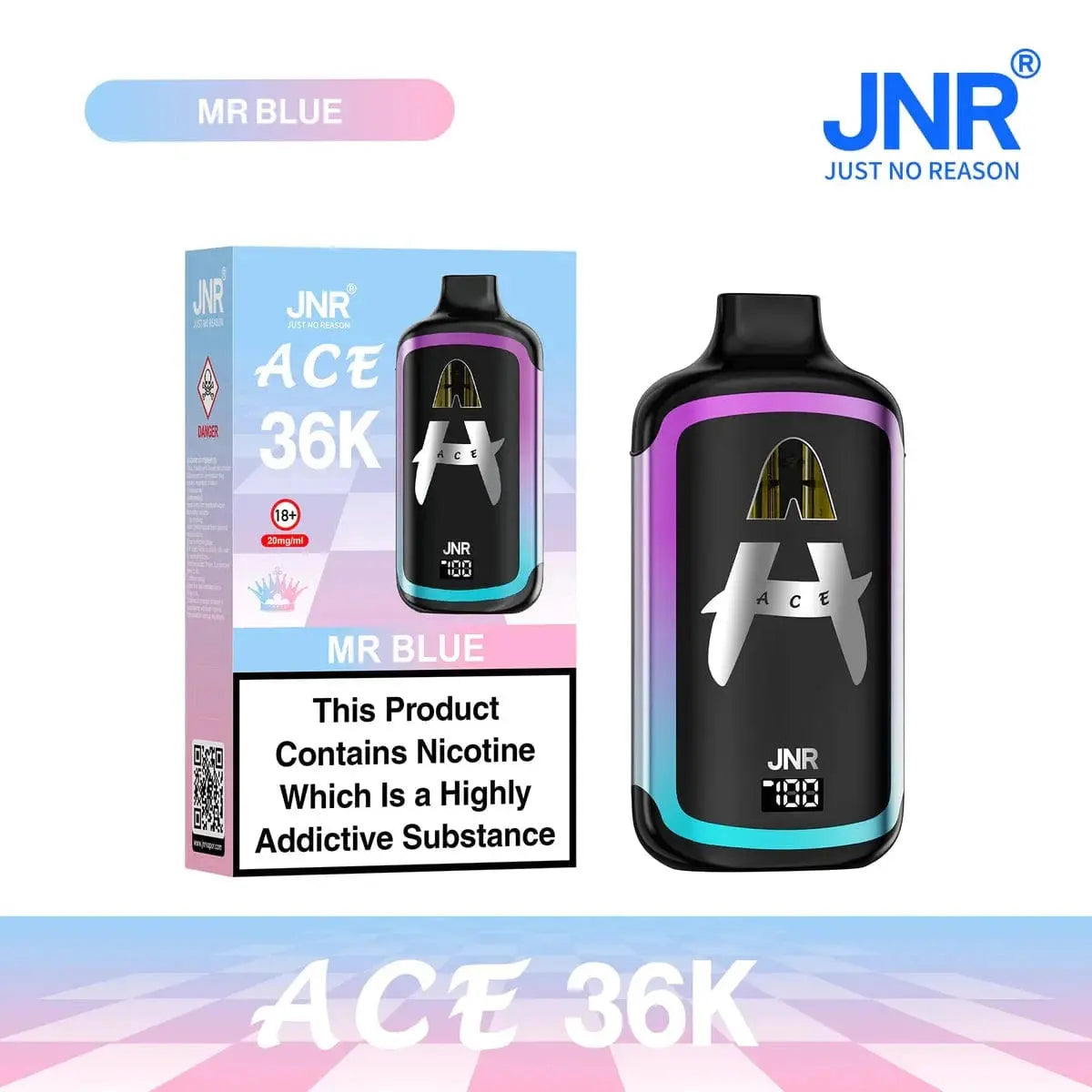 JNR ACE 36K vape devic MR BLUE