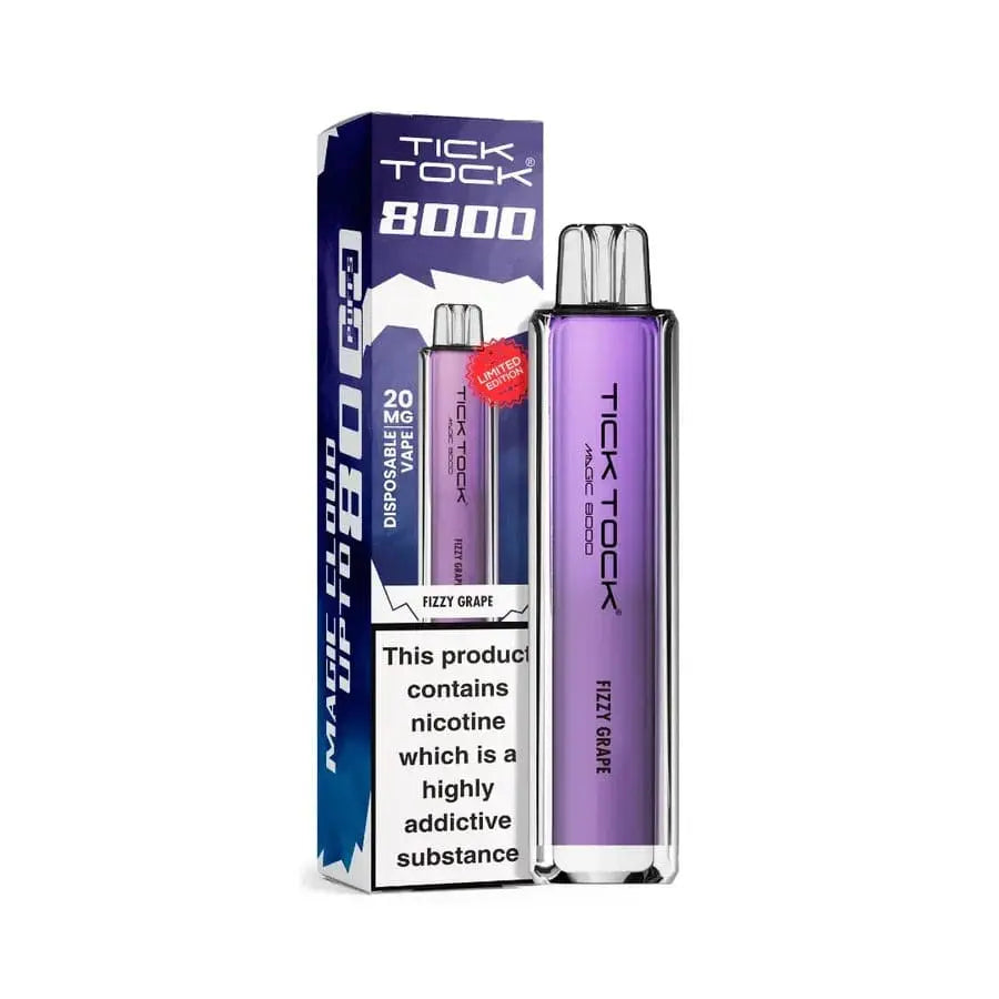 FIZZY GRAPE Tick Tock Magic 8000 Puffs