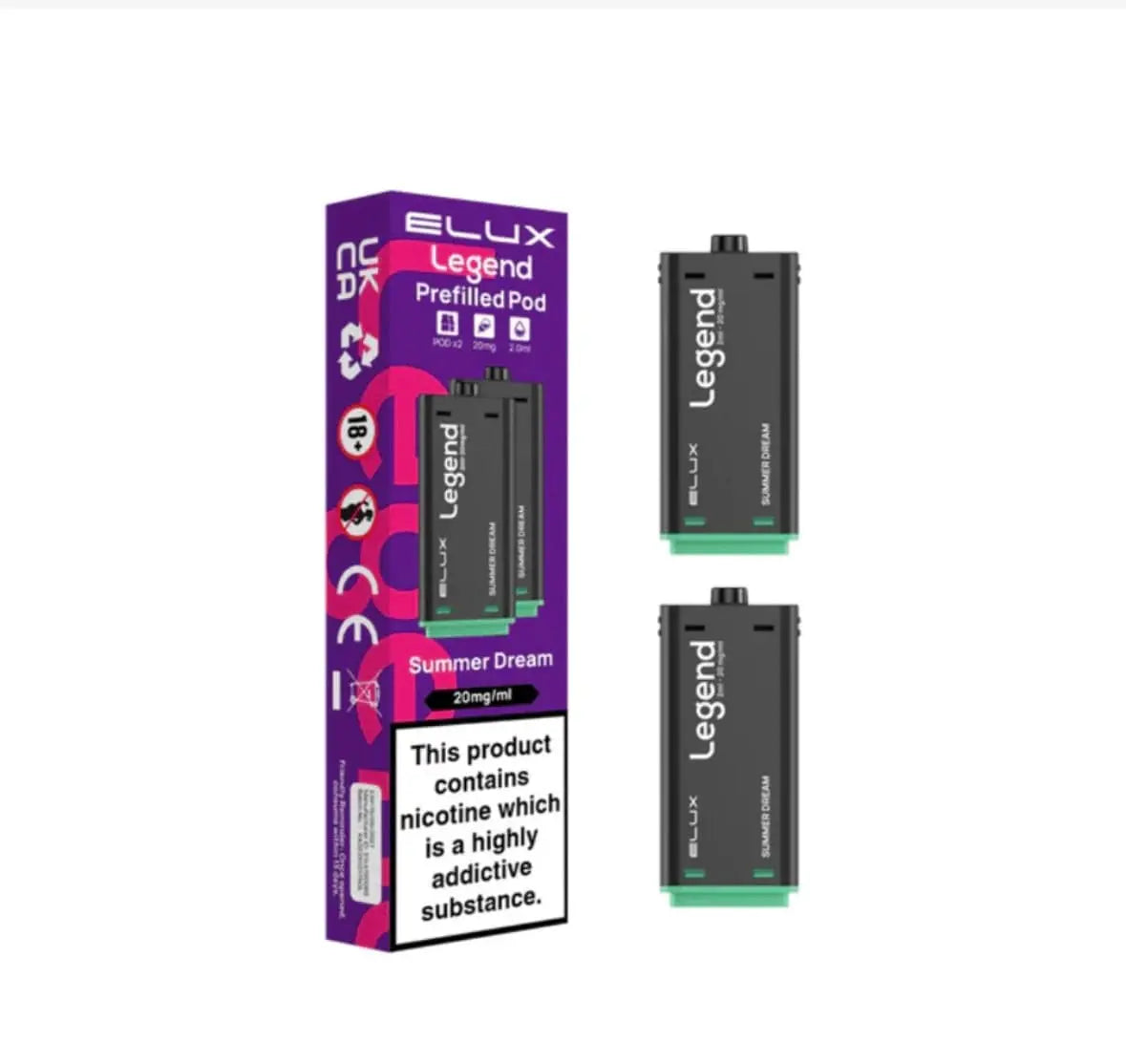 Elux Legend 1500 Puffs 2 in 1 Refill Pods Elux