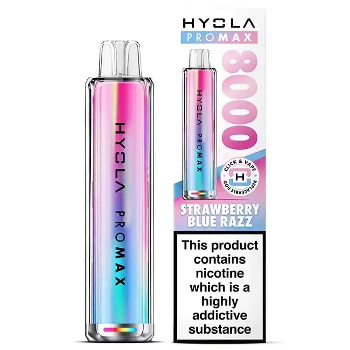 Hyola Pro Max 8000 Puffs Prefilled Pod Kit Vape At Door