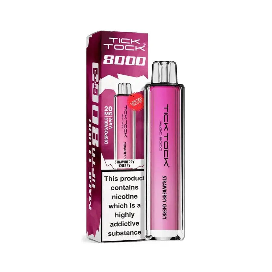 STRAWBERRY CHERRY Tick Tock Magic 8000 Puffs