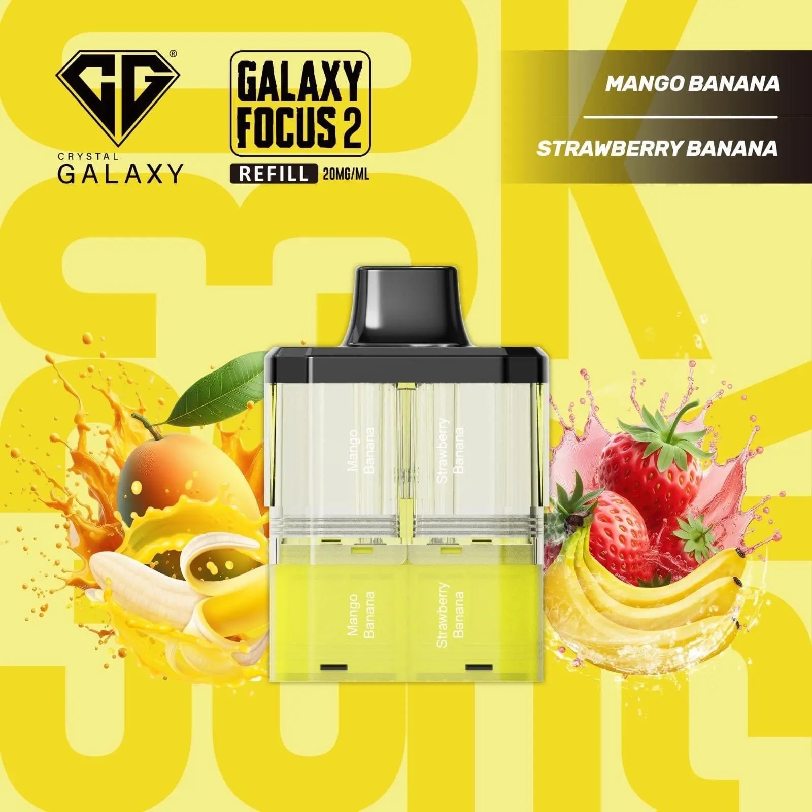 Crystal Galaxy Focus 2 30K Puffs Prefilled Replacement Pods Vape At Door