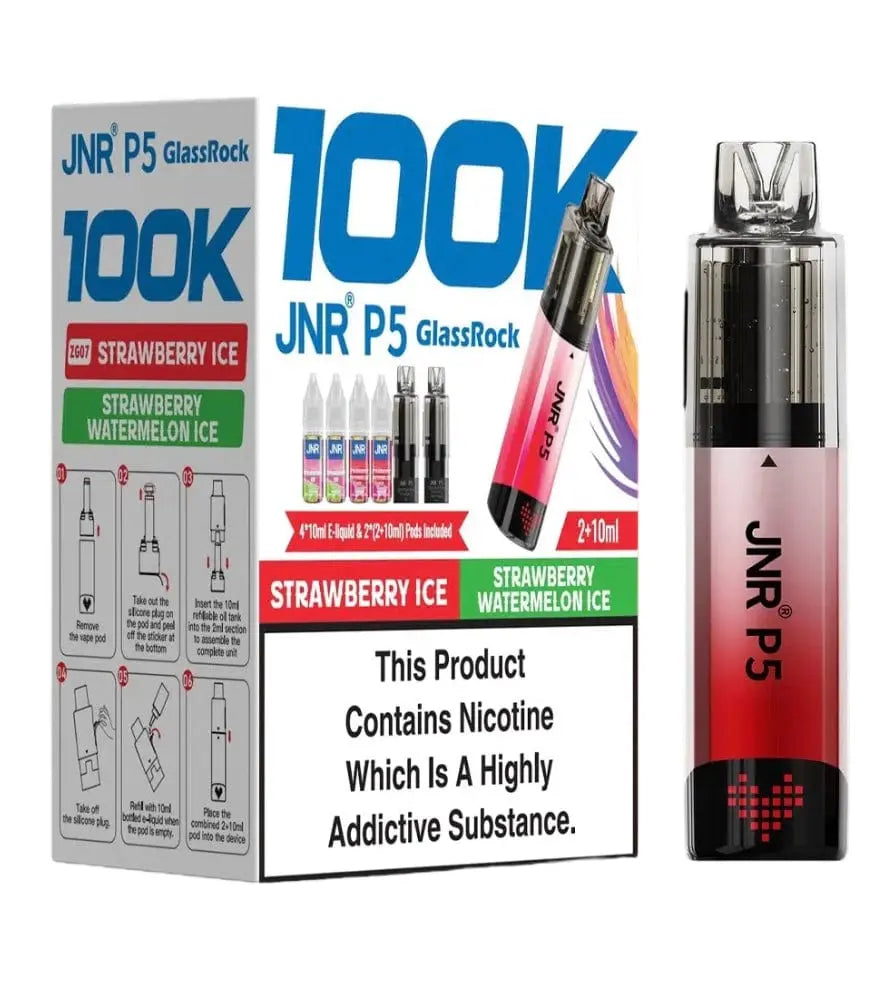 JNR P5 GlassRock 100k Refillable Vape Device Vape At Door