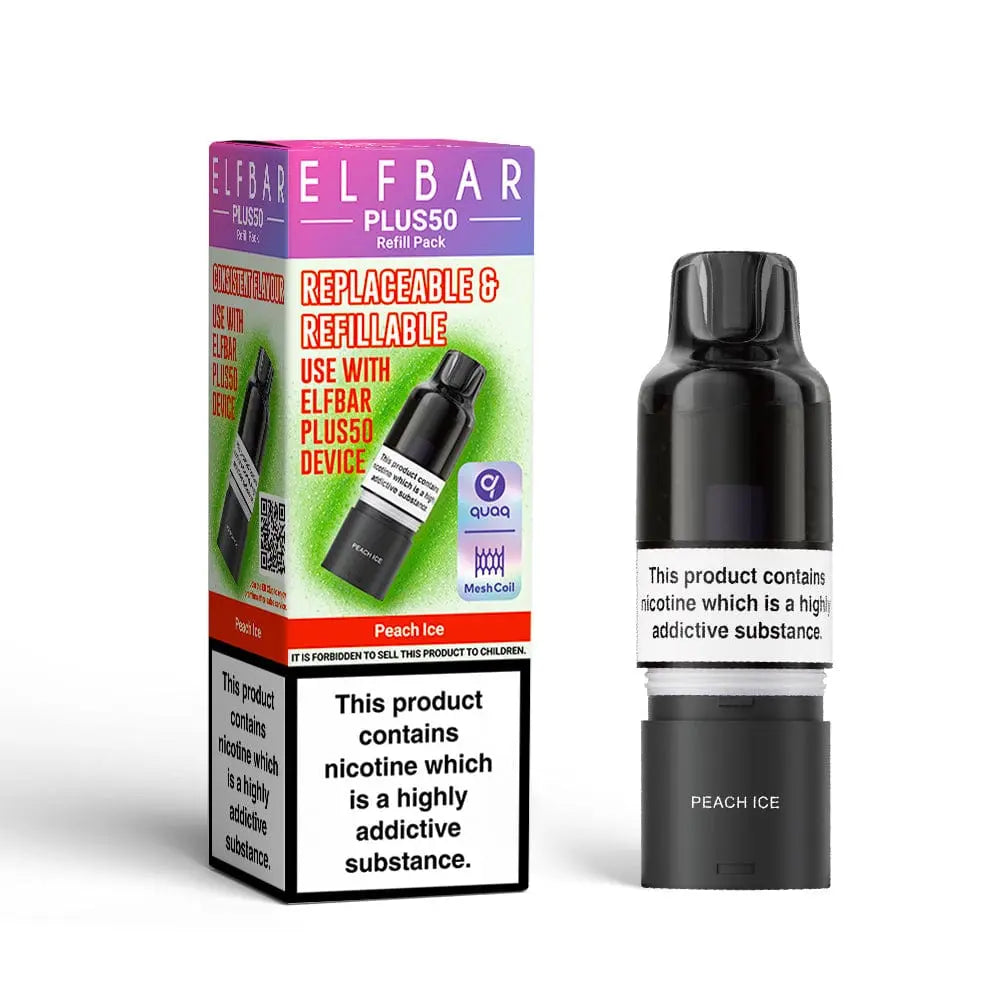 ElfBar Plus50 Replacement Prefilled Pods Vape At Door