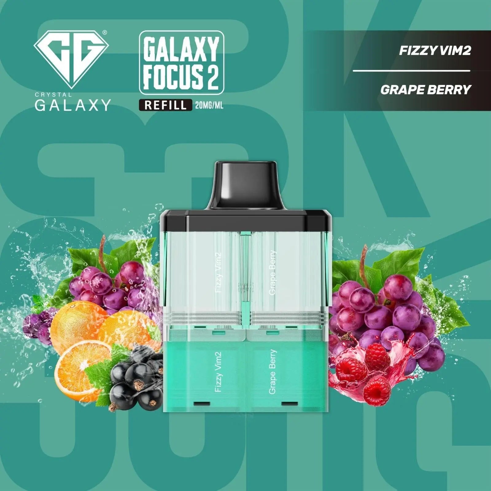 Crystal Galaxy Focus 2 30K Puffs Prefilled Replacement Pods Vape At Door