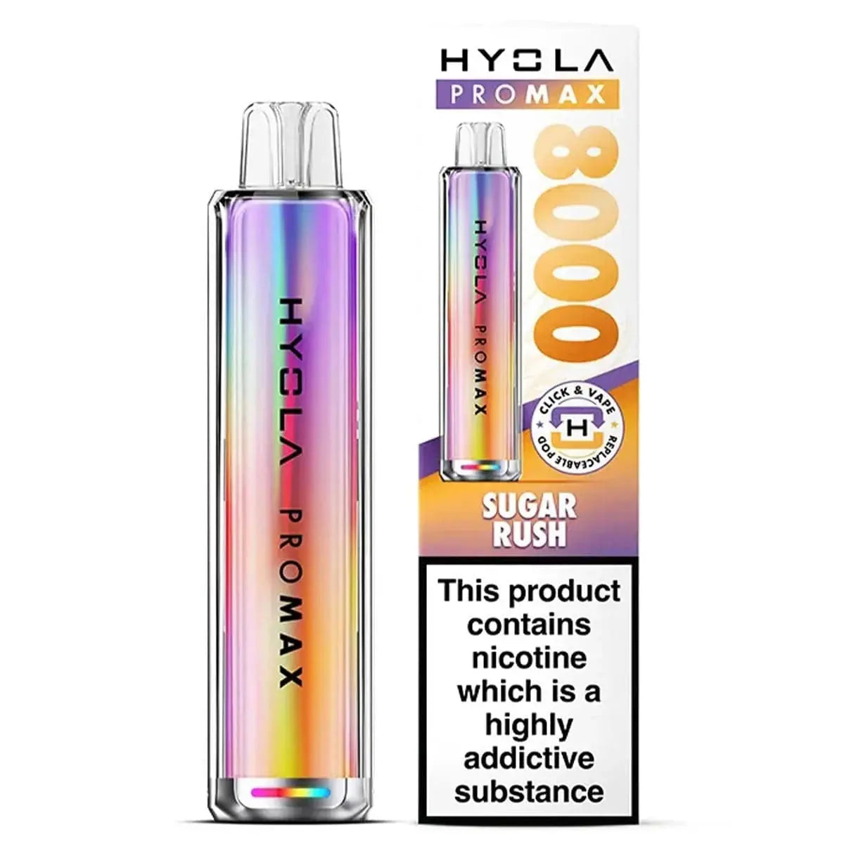 Hyola Pro Max 8000 Puffs Prefilled Pod Kit Vape At Door