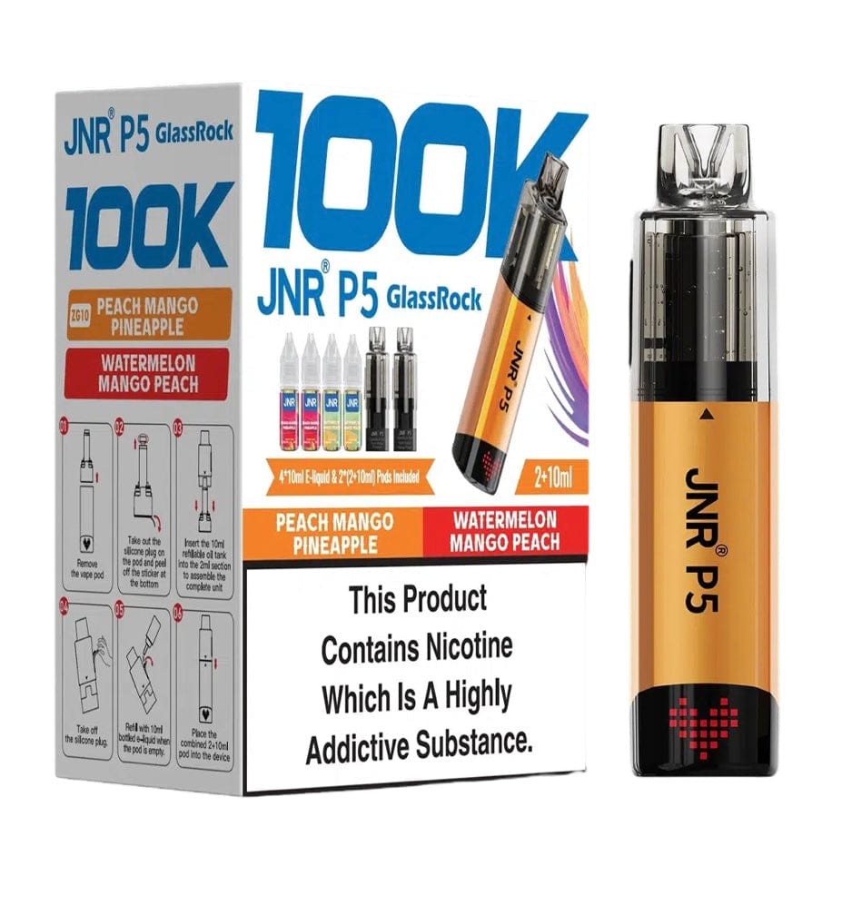 JNR P5 GlassRock 100k Refillable Vape Device