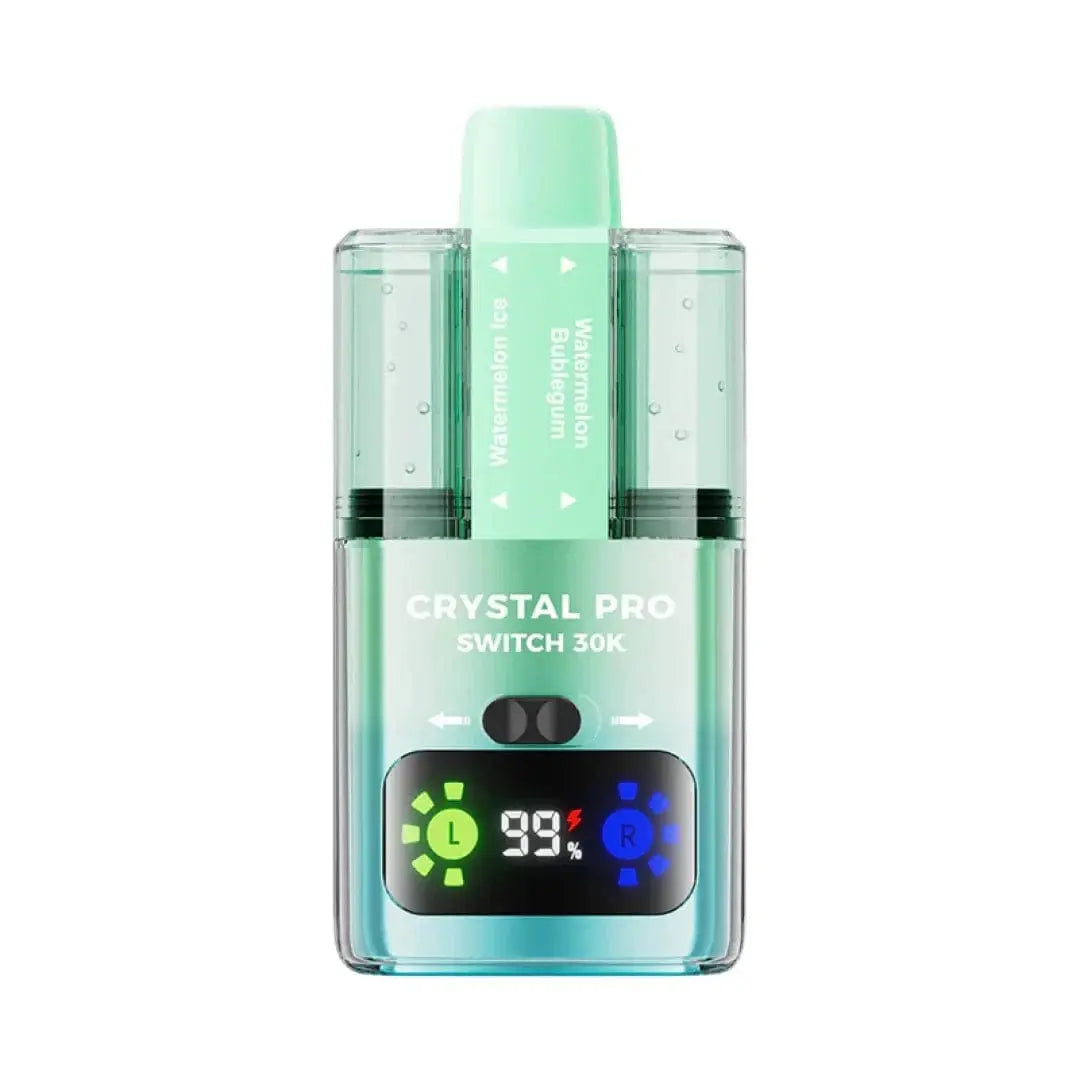Crystal Pro Switch 30K Dual-Flavour Prefilled Pod Kit – 30,000 Puffs, HD Display & Mesh Coil crystal