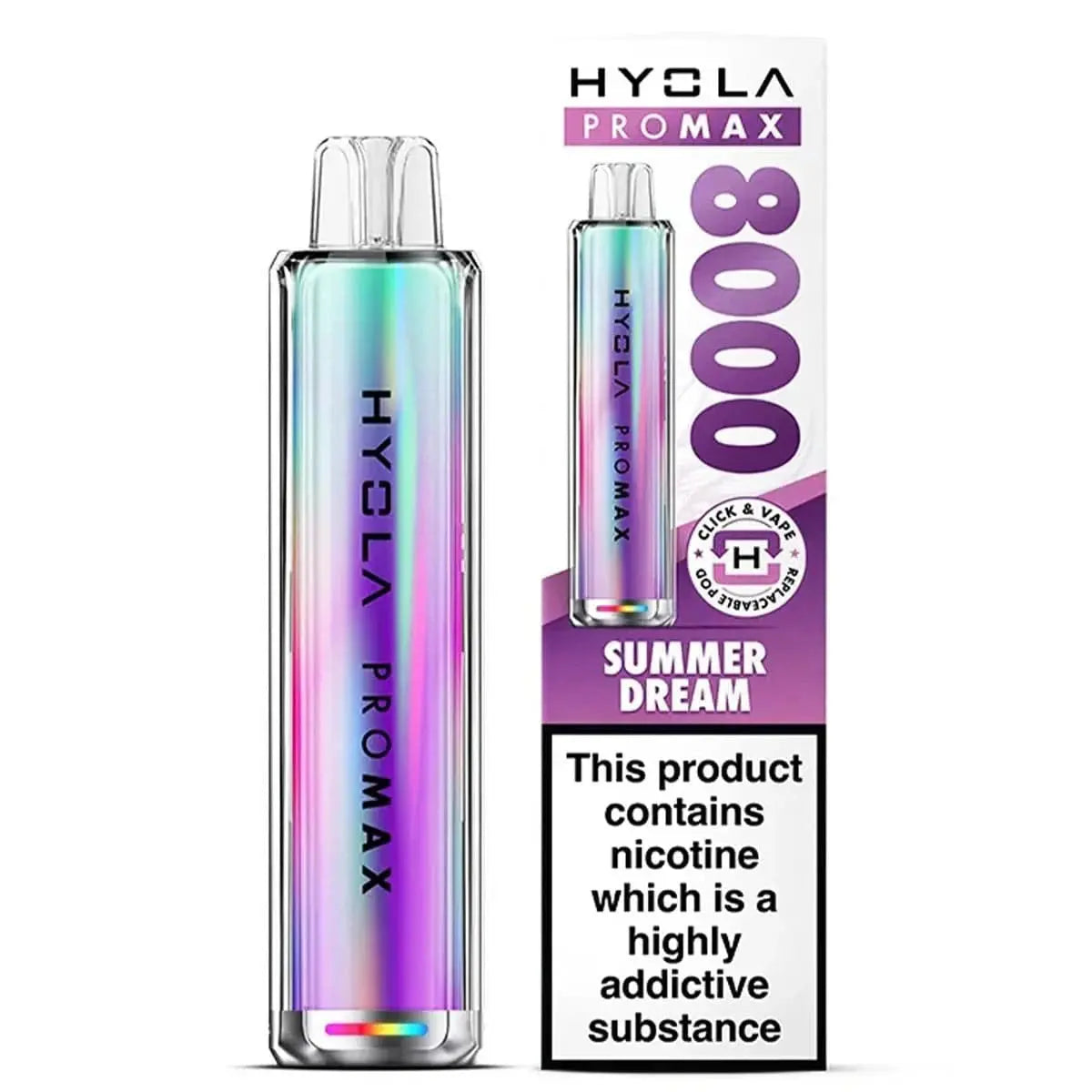 Hyola Pro Max 8000 Puffs Prefilled Pod Kit Vape At Door