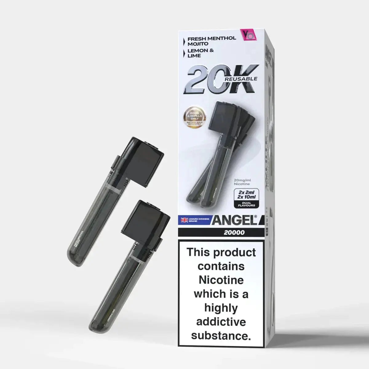 Vape Bars Angel 20k Replacement Pods (20,000 Puffs) Box of 10 Vape At Door