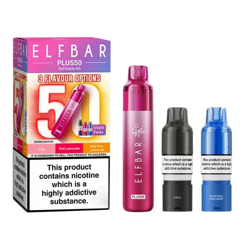 ElfBar Plus50 50k Prefilled Pod Vape Kit Vape At Door