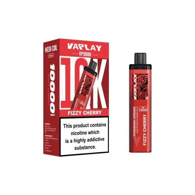 Vaplay VP10000 Prefilled Pod Vape Kit 'Fizzy Cherry' flavor